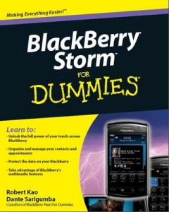 BlackBerry Storm for Dummies – Robert Kao, Dante Sarigumba [PDF] [English]