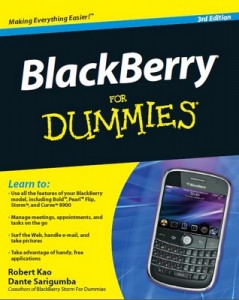 BlackBerry for Dummies (3rd Edition) – Robert Kao, Dante Sarigumba [PDF] [English]