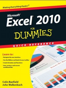 Excel 2010 for Dummies Quick Reference – Colin Banfield, John Walkenbach [PDF] [English]