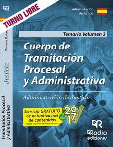 Cuerpo de Tramitación Procesal y Administrativa. Administración de Justicia. Temario Volumen 3 – José María Aguilera Ramos [ePub & Kindle]