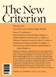 The New Criterion – February, 2021 [PDF]